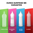 Durex Suprise Me Black Box, 40 Kondome