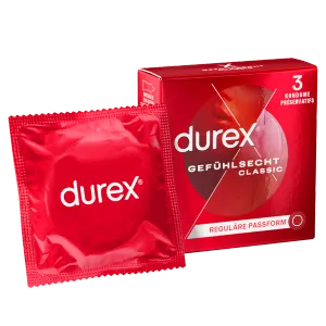 Durex Gefühlsecht Classic, 3 Kondome
