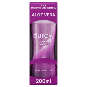 Durex 2in1 Massage und Gleitgel Aloe Vera, 200ml