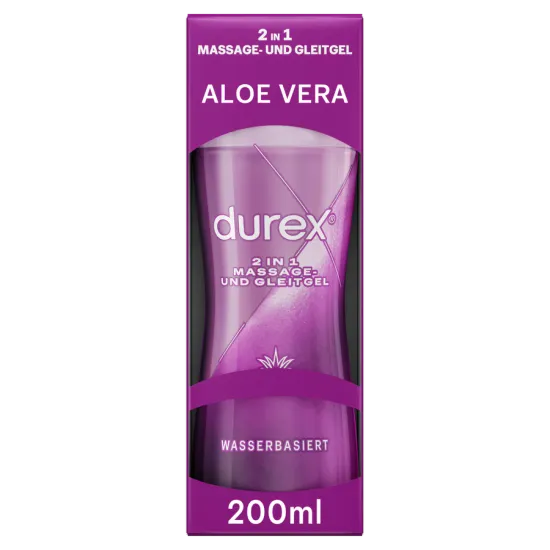 Durex 2in1 Massage und Gleitgel Aloe Vera, 200ml