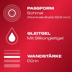 Durex Gefühlsecht Slim Fit, 10 Kondome