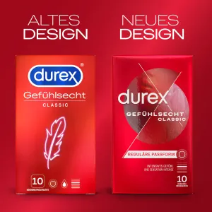 Durex Gefühlsecht Classic, 10 Kondome