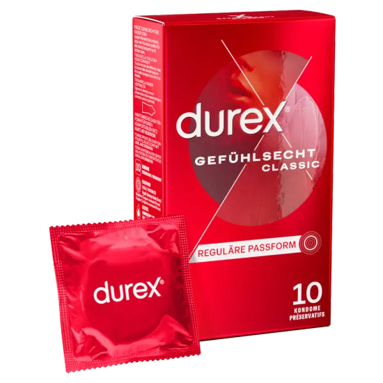 Durex Gefühlsecht Classic, 10 Kondome