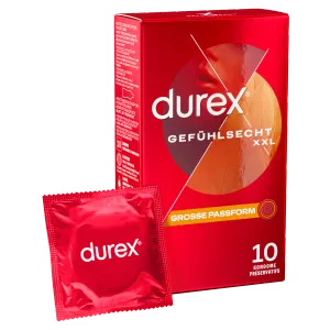 Durex Gefühlsecht Extra Groß, 10 Kondome