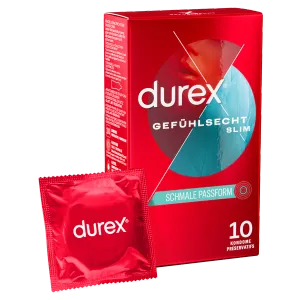 Durex Gefühlsecht Slim Fit, 10 Kondome