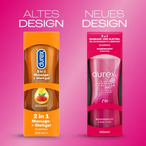 Durex Massage 2in1 Gleitgel Guarana, 200ml